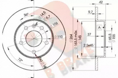 R BRAKE 78rbd29110 -  